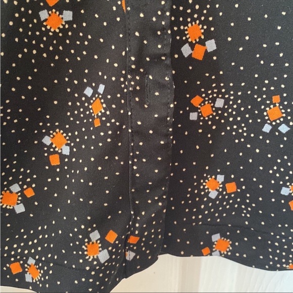 VTG 60’s 70’s Atomic Polyester Groovy Button Down Blouse - Picture 6 of 11